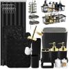 image28PC Bathroom Set  Gorgeous Pink Bathroom Set Bathroom Accessory Set Pink Shower Curtain Set with 5PC Shower CaddiesBlackGold