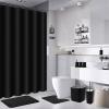 image28PC Bathroom Set  Gorgeous Pink Bathroom Set Bathroom Accessory Set Pink Shower Curtain Set with 5PC Shower CaddiesBlackSilver
