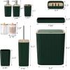 image28PC Bathroom Set  Gorgeous Pink Bathroom Set Bathroom Accessory Set Pink Shower Curtain Set with 5PC Shower CaddiesDark Green