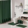image28PC Bathroom Set  Gorgeous Pink Bathroom Set Bathroom Accessory Set Pink Shower Curtain Set with 5PC Shower CaddiesDark Green