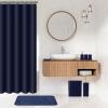 image28PC Bathroom Set  Gorgeous Pink Bathroom Set Bathroom Accessory Set Pink Shower Curtain Set with 5PC Shower CaddiesNavy BlueGold