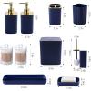 image28PC Bathroom Set  Gorgeous Pink Bathroom Set Bathroom Accessory Set Pink Shower Curtain Set with 5PC Shower CaddiesNavy BlueGold