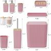 image28PC Bathroom Set  Gorgeous Pink Bathroom Set Bathroom Accessory Set Pink Shower Curtain Set with 5PC Shower CaddiesPink