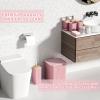 image28PC Bathroom Set  Gorgeous Pink Bathroom Set Bathroom Accessory Set Pink Shower Curtain Set with 5PC Shower CaddiesPink