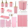image28PC Bathroom Set  Gorgeous Pink Bathroom Set Bathroom Accessory Set Pink Shower Curtain Set with 5PC Shower CaddiesPinkGold