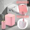 image28PC Bathroom Set  Gorgeous Pink Bathroom Set Bathroom Accessory Set Pink Shower Curtain Set with 5PC Shower CaddiesPinkGold
