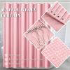 image28PC Bathroom Set  Gorgeous Pink Bathroom Set Bathroom Accessory Set Pink Shower Curtain Set with 5PC Shower CaddiesPinkGold