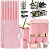 image28PC Bathroom Set  Gorgeous Pink Bathroom Set Bathroom Accessory Set Pink Shower Curtain Set with 5PC Shower CaddiesPinkGold