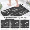 imageBathroom Rugs Sets 3 Piece Non Slip Washable Super Absorbent Stain Resistant Quick Dry Thin with UShaped Toilet Bath Mats for Bathroom Restroom Toilet Shower Tub Gray