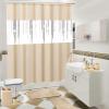 imageBathroom SetBathroom Sets with Shower Curtain and Rugs Sequin Shower Curtain Set Orange Bathroom Rugs Sets Bathroom DecorBeige