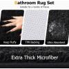 imageBathroom SetBathroom Sets with Shower Curtain and Rugs Sequin Shower Curtain Set Orange Bathroom Rugs Sets Bathroom DecorBlack