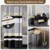 imageBathroom SetBathroom Sets with Shower Curtain and Rugs Sequin Shower Curtain Set Orange Bathroom Rugs Sets Bathroom DecorBlack8