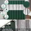 imageBathroom SetBathroom Sets with Shower Curtain and Rugs Sequin Shower Curtain Set Orange Bathroom Rugs Sets Bathroom DecorDark Green