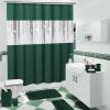 imageBathroom SetBathroom Sets with Shower Curtain and Rugs Sequin Shower Curtain Set Orange Bathroom Rugs Sets Bathroom DecorDark Green