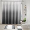 imageBathroom SetBathroom Sets with Shower Curtain and Rugs Sequin Shower Curtain Set Orange Bathroom Rugs Sets Bathroom DecorGrey