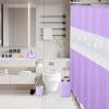 imageBathroom SetBathroom Sets with Shower Curtain and Rugs Sequin Shower Curtain Set Orange Bathroom Rugs Sets Bathroom DecorLight Purple