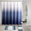 imageBathroom SetBathroom Sets with Shower Curtain and Rugs Sequin Shower Curtain Set Orange Bathroom Rugs Sets Bathroom DecorNavy Blue