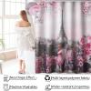 imageBathroom SetBathroom Sets with Shower Curtain and Rugs Sequin Shower Curtain Set Orange Bathroom Rugs Sets Bathroom DecorPink Paris