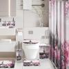 imageBathroom SetBathroom Sets with Shower Curtain and Rugs Sequin Shower Curtain Set Orange Bathroom Rugs Sets Bathroom DecorPink Paris