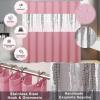 imageBathroom SetBathroom Sets with Shower Curtain and Rugs Sequin Shower Curtain Set Orange Bathroom Rugs Sets Bathroom DecorPink1