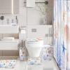 imageBathroom SetBathroom Sets with Shower Curtain and Rugs Sequin Shower Curtain Set Orange Bathroom Rugs Sets Bathroom DecorSea