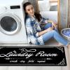 imageBlack Laundry Mat 20quotx47quot  HighDensity Memory Foam Rug Industrial Farmhouse NonSlip Runner for Laundry Room Kitchen ampamp MudroomBlack
