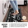 imageBlack Laundry Mat 20quotx47quot  HighDensity Memory Foam Rug Industrial Farmhouse NonSlip Runner for Laundry Room Kitchen ampamp MudroomBlack