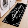 imageBlack Laundry Mat 20quotx47quot  HighDensity Memory Foam Rug Industrial Farmhouse NonSlip Runner for Laundry Room Kitchen ampamp MudroomBlack