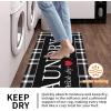 imageBlack Laundry Mat 20quotx47quot  HighDensity Memory Foam Rug Industrial Farmhouse NonSlip Runner for Laundry Room Kitchen ampamp MudroomBlackbuffalo Plaid
