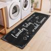 imageBlack Laundry Mat 20quotx47quot  HighDensity Memory Foam Rug Industrial Farmhouse NonSlip Runner for Laundry Room Kitchen ampamp MudroomBlacksaying01