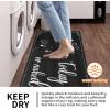 imageBlack Laundry Mat 20quotx47quot  HighDensity Memory Foam Rug Industrial Farmhouse NonSlip Runner for Laundry Room Kitchen ampamp MudroomBlacksaying01