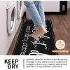 imageBlack Laundry Mat 20quotx47quot  HighDensity Memory Foam Rug Industrial Farmhouse NonSlip Runner for Laundry Room Kitchen ampamp MudroomBlacksaying03