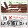 imageBlack Laundry Mat 20quotx47quot  HighDensity Memory Foam Rug Industrial Farmhouse NonSlip Runner for Laundry Room Kitchen ampamp MudroomBrown