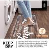 imageBlack Laundry Mat 20quotx47quot  HighDensity Memory Foam Rug Industrial Farmhouse NonSlip Runner for Laundry Room Kitchen ampamp MudroomBrown