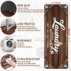 imageBlack Laundry Mat 20quotx47quot  HighDensity Memory Foam Rug Industrial Farmhouse NonSlip Runner for Laundry Room Kitchen ampamp MudroomBrown