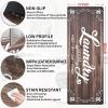 imageBlack Laundry Mat 20quotx47quot  HighDensity Memory Foam Rug Industrial Farmhouse NonSlip Runner for Laundry Room Kitchen ampamp MudroomBrown