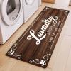 imageBlack Laundry Mat 20quotx47quot  HighDensity Memory Foam Rug Industrial Farmhouse NonSlip Runner for Laundry Room Kitchen ampamp MudroomBrown