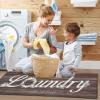 imageBlack Laundry Mat 20quotx47quot  HighDensity Memory Foam Rug Industrial Farmhouse NonSlip Runner for Laundry Room Kitchen ampamp MudroomBrownwreath