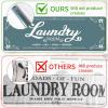 imageBlack Laundry Mat 20quotx47quot  HighDensity Memory Foam Rug Industrial Farmhouse NonSlip Runner for Laundry Room Kitchen ampamp MudroomCyan