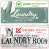 imageBlack Laundry Mat 20quotx47quot  HighDensity Memory Foam Rug Industrial Farmhouse NonSlip Runner for Laundry Room Kitchen ampamp MudroomCyan