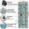 imageBlack Laundry Mat 20quotx47quot  HighDensity Memory Foam Rug Industrial Farmhouse NonSlip Runner for Laundry Room Kitchen ampamp MudroomCyanbuffalo Plaid