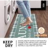 imageBlack Laundry Mat 20quotx47quot  HighDensity Memory Foam Rug Industrial Farmhouse NonSlip Runner for Laundry Room Kitchen ampamp MudroomCyanbuffalo Plaid