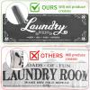 imageBlack Laundry Mat 20quotx47quot  HighDensity Memory Foam Rug Industrial Farmhouse NonSlip Runner for Laundry Room Kitchen ampamp MudroomGrey