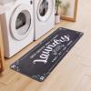imageBlack Laundry Mat 20quotx47quot  HighDensity Memory Foam Rug Industrial Farmhouse NonSlip Runner for Laundry Room Kitchen ampamp MudroomGrey