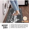imageBlack Laundry Mat 20quotx47quot  HighDensity Memory Foam Rug Industrial Farmhouse NonSlip Runner for Laundry Room Kitchen ampamp MudroomGrey
