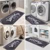 imageBlack Laundry Mat 20quotx47quot  HighDensity Memory Foam Rug Industrial Farmhouse NonSlip Runner for Laundry Room Kitchen ampamp MudroomGrey