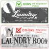 imageBlack Laundry Mat 20quotx47quot  HighDensity Memory Foam Rug Industrial Farmhouse NonSlip Runner for Laundry Room Kitchen ampamp MudroomGrey