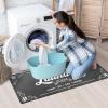 imageBlack Laundry Mat 20quotx47quot  HighDensity Memory Foam Rug Industrial Farmhouse NonSlip Runner for Laundry Room Kitchen ampamp MudroomGrey