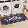 imageBlack Laundry Mat 20quotx47quot  HighDensity Memory Foam Rug Industrial Farmhouse NonSlip Runner for Laundry Room Kitchen ampamp MudroomGrey