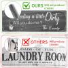 imageBlack Laundry Mat 20quotx47quot  HighDensity Memory Foam Rug Industrial Farmhouse NonSlip Runner for Laundry Room Kitchen ampamp MudroomGreysaying02